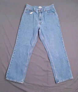 Vtg LL Bean Womens Blue Jeans High Sz 12 Original fit Mom Jean 27" Length EUC - Picture 1 of 11