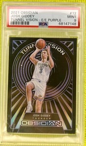 2021-22 Obsidian Cade Cunningham Rookie Tunnel Vision E/E Purple /75 PSA 9