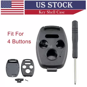 For 2003 - 2009 2010 2011 2012 2012 Honda Accord Remote Key Fob Uncut Shell Case - Picture 1 of 8