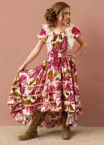 $88 Joyfolie Mia Joy Diana Dress 30005828 | Bougainvillea Floral | Size 8 - Picture 1 of 16