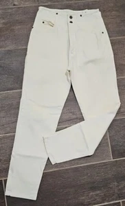 "LEI Riding Wear" de colección, talla 11, vaqueros blancos para mujer, 27x30.5 cintura alta - Imagen 1 de 23