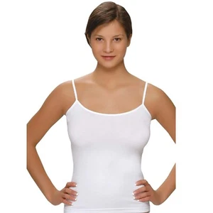 *REDUCED* Women`s Plain MODAL Vest Sleeveless Cami Stretchy Strappy Tank Top - Picture 1 of 11