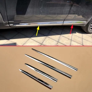 Para Fiat 500X 2015-2020 cromado puerta lateral coche carrocería rayas perfil cubierta bordes - Imagen 1 de 6