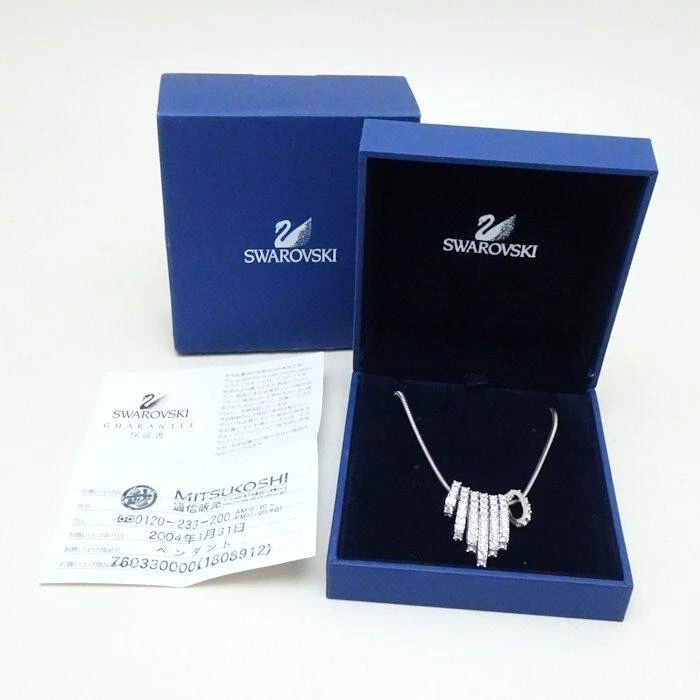 SWAROVSKI Dance Collana 7 File Cristallo 1808912 Ciondolo Placcato Argento Gioie - Immagine 1 di 4