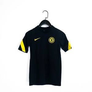 Nike Dri Fit Black Yellow Chelsea 2021/22 Training Short Sleeve T-Shirt - Size M - Picture 1 of 21