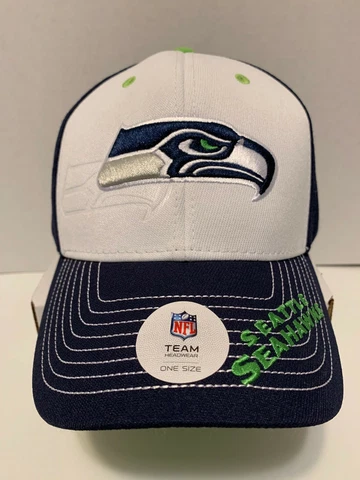 NFL Team Headwear Seattle SEAHAWKS Adjustable Hat Ball Cap | One Size Fits All Cover