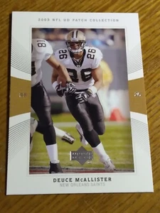 2003 UD Patch Football Collection # 33 Deuce McAllister EX-NrMT - Picture 1 of 2