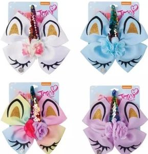 Jojo Bow White Unicorn & Flowers - Picture 1 of 15