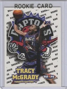 Tarjeta de novato Tracy McGRADY 1997 Toronto Raptors NBA Hoops RC Baloncesto COHETES - Imagen 1 de 2