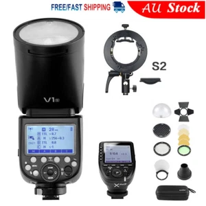 Godox V1-S V1S 2.4G Camera Flash For Sony + Xpro-S Trigger ,S2 Bracket,AK-R1 Kit - Picture 1 of 13