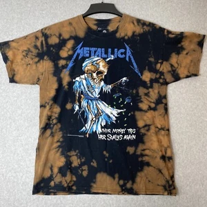 Metallica Their Money Tips Her Scales Bleached Metal Grunge T-Shirt Gr. L - Bild 1 von 7