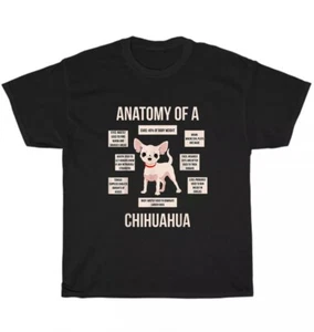 Anatomy Of A Chihuahua Dog Pet Puppy Animal Lover T-Shirt - Picture 1 of 3