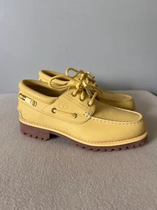 Zapato Barco Jacquemus x Timberland - Talla 6 - Cuero Amarillo - NUEVO - Imagen 1 de 7
