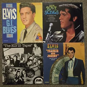 4 Elvis Presley LP Jackets Only: GI Blues Love Songs The Tapes Frankie & Johnny - Picture 1 of 6