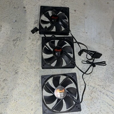 ( 3 Pack ) Rosewill 120mm Case Fan, Black, 1200 Rpm, 3-4 Pin, 38 CFM, 12vdc - Image 1 of 3