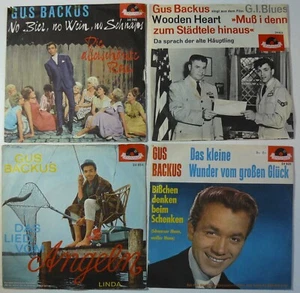 6 x Gus Backus - No Bier, Wooden Heart, Lied vom Angeln, .. 7" Vinyl, neuwertig! - Bild 1 von 5