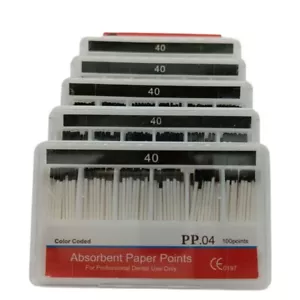 5 Box Dental Root Endodontics Absorbent Paper Point Taper 0.04 40# Disposable - Picture 1 of 4