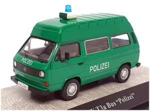 Premium ClassiXXs 1/43 Scale 11455 - Volkswagen T3a Minibus Polizei - Green - Picture 1 of 5