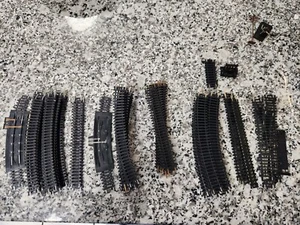 Over 50 Atlas, Bachman, Life Like, No Name Tracks HO Scale Black w/Brass Rails - Picture 1 of 10