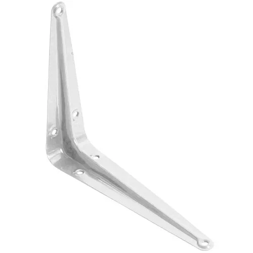 Metal Shelf Bracket Support Wall Mount Strong Steel London Knight White 2Pk 5X6"