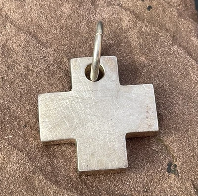 Grande ciondolo croce in argento 925 (S 6923) - Immagine 1 di 4