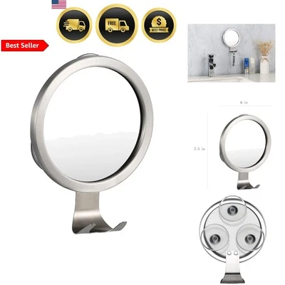 Fogless Shower Mirror for Shaving with Razor Holder Suction Bathroom Mirror - Image 1 of 4