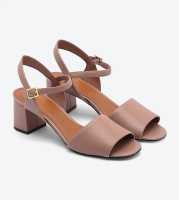 Sandalias clásicas de tacón bloque Charles & Keith - Nude CK1-60580109 talla 35 Foto 1 de 4