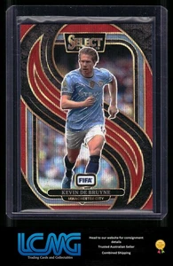 2024-25 Panini Select FIFA #124 Kevin De Bruyne Red Wave #/59 RAA - Picture 1 of 2
