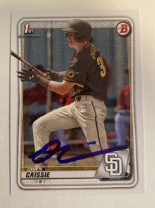 2020 Bowman Draft Owen Caissie Autograph Card In Person TC1686 - Imagen 1 de 2