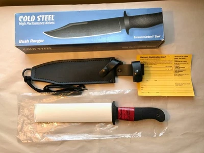 Hoja fija Cold Steel Bush Ranger #37CF de colección nueva en stock con funda, caja y embalaje Foto 1 de 4