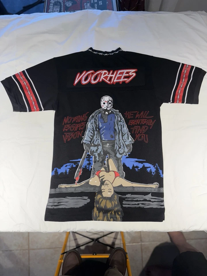 Camiseta deportiva de hockey rara de Jason talla M Camp Crystal Lake marca X Foto 1 de 3