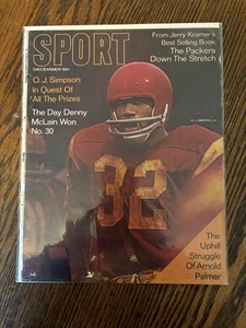 SOLO COPERTINA RIVISTA SPORTIVA DICEMBRE 1968 OJ SIMPSON USC - Foto 1 di 1