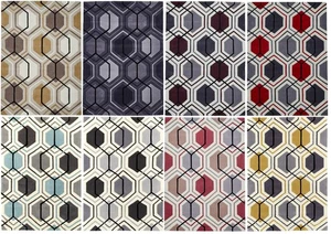 Modern Geometric Design Rug Hexagon 100% Acrylic Hand Tufted Large Mat Hong Kong - Picture 1 of 19