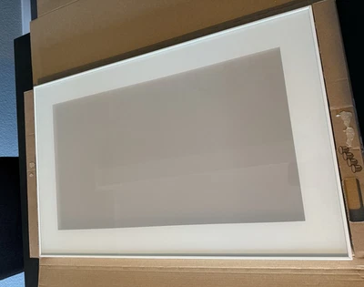Glassvik Vitrinentür weiß Rauchglas, altes Modell IKEA Besta, wie neu - Bild 1 von 3