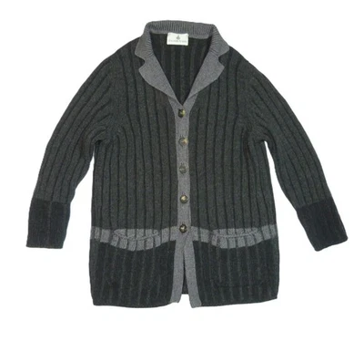 Iris von Arnim Merinos Wolle Pullover Damen Strickjacke gr. M Grau - Bild 1 von 4