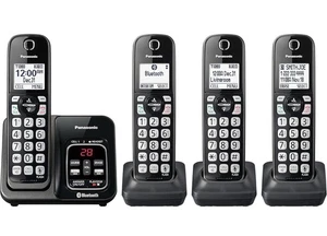 Panasonic KX-TGE234B Expandable 4 Handset Cordless Phone System w Answering Syst - Picture 1 of 3