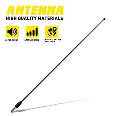 12" Black Stainless Antenna Mast Power Radio AM/FM for FORD RANGER 1983-11 New D - Image 1 of 4