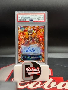 2024 Bowman Chrome Sapphire Nico Iamaleava Selections Auto Orange Ref /25 PSA 10 - Picture 1 of 1