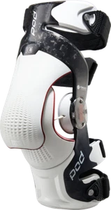 POD K8 3.0 LEFT KNEE BRACE CARBON/WHITE MOTOCROSS OFFROAD DIRT BIKE - Picture 1 of 8