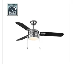 Home Decorator Collection Ceiling Fan w/ Light Kit 52" Integrated LED Reversible - Picture 1 of 1