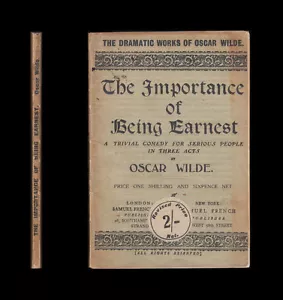 Oscar Wilde THE IMPORTANCE OF BEING EARNEST Lena Ashwell Once-a-Week Players - Picture 1 of 11