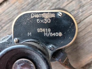 Frühes schweres 6x30 Dienstglas Spindler & Hoyer Göttingen Strichplatte, Messing - Bild 1 von 10
