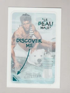 Carte publicitaire + patch - Le Beau Male Jean Paul Gaultier recto verso - Imagen 1 de 2