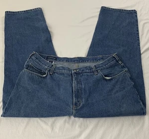 Lands End Men's Square Rigger Jeans Size 40x30 Dark Wash - Picture 1 of 8