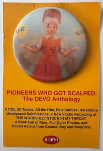 Devo Pioneers Who Got Scalped Rhino Records Lenticular Promotion Button / Card - Bild 1 von 4