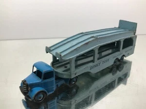 DINKY TOYS 982 BEDFORD PULLMORE CAR TRANSPORTER -BLUE L24.5cm- FAIR - V81 - Imagen 1 de 8