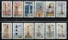 SÉRIE COMPLÈTE 12 TIMBRES 2019 REGARDS SUR NOS COTES PHARES