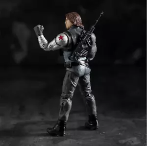 Marvel Captain America Winter Soldier Bucky Barnes Action Figure Model Toys - Picture 1 of 8