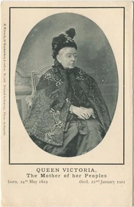 QUEEN VICTORIA 1901 MOURNING - Early Royalty Postcard Lafayette - Picture 1 of 2