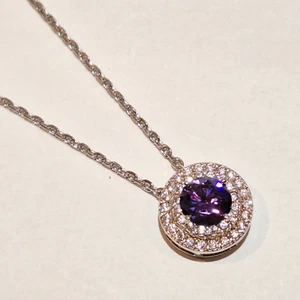 Georgini STERLING SILVER Cubic Zirconia Heart Pendant rrp £110 - Picture 1 of 5